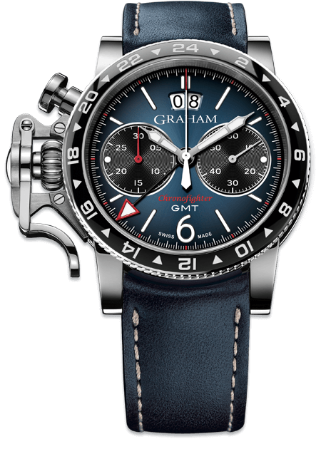 GRAHAM LONDON Chronofighter Vintage GMT Blue 2CVBC.U02A NEW replica watch